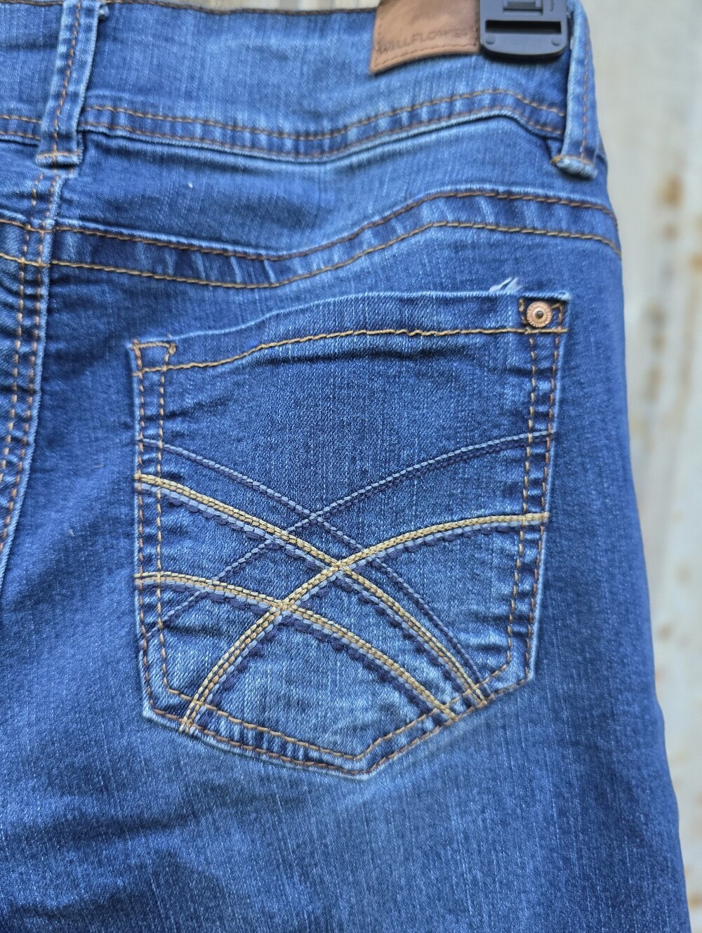 Wallflower Dark Blue Boot Cut Jeans - Picture 8 of 8